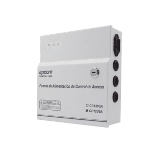 Fuente de Poder / 1 Salida 11-15 Vcc / 5 A / Temporizador Integrado / Con Capacidad de Batería de Respaldo / Requiere Batería / Aplicaciones en sistemas de control de Acceso