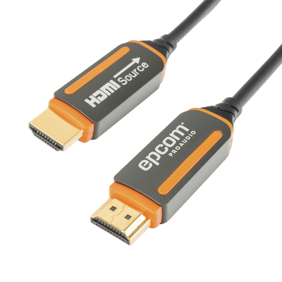 Cable HDMI de Fibra Óptica de 15 Metros (49.21 Pies) | Alta Definición | Versión 2.0 | Alta Velocidad 18Gbps | 4K@60Hz | HDCP 2.2 | Resistente a EMI y RFI