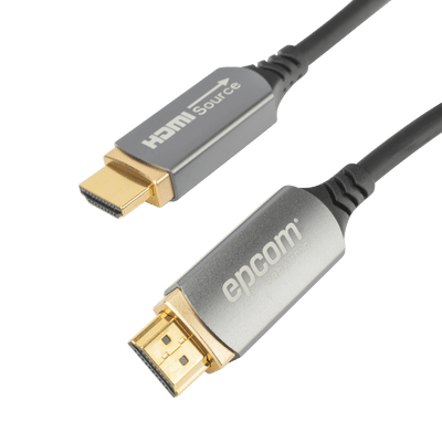Cable HDMI de Fibra Óptica de 15 Metros (49.21 Pies) | Alta Definición | Versión 2.1 | Alta Velocidad 18Gbps | 8K@60Hz | HDCP 2.2 | Resistente a EMI y RFI