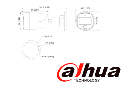 DAHUA HAC-HFW1209CN-A-LED - Cámara Bullet Full Color 1080p/ Lente de 2.8 mm/ 106 Grados de Apertura/ Micrófono Integrado/ Luz Blanca de 20 Mts/ DWDR/ Starlight/ IP67/ Soporta CVI/AHD y CVBS - Image 6