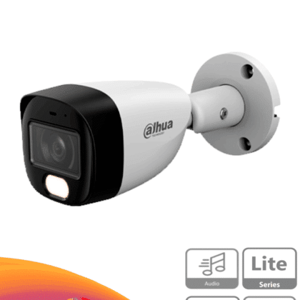 DAHUA HAC-HFW1209CM-A-LED-0280B-S3 - Cámara Bullet Full Color 1080p lente de 2.8 mm y ángulo de 108°. Micrófono integrado, WDR digital y 20 m de iluminación. Carcasa metálica IP67 para máxima resistencia. Compatible con CVI, CVBS, AHD y TV.