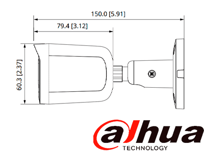 DAHUA DH-HAC-B2A21N-U-IL-A- Cámara Bullet de 2 MP Serie Cooper/ Lente de 2.8 mm Apertura de Hasta 100°/ Micrófono Integrado/ Iluminador Dual Inteligente de Hasta 30Mts de IR y 20Mts Luz Calida/ Para Exterior IP67/ Metálica/ - Image 4