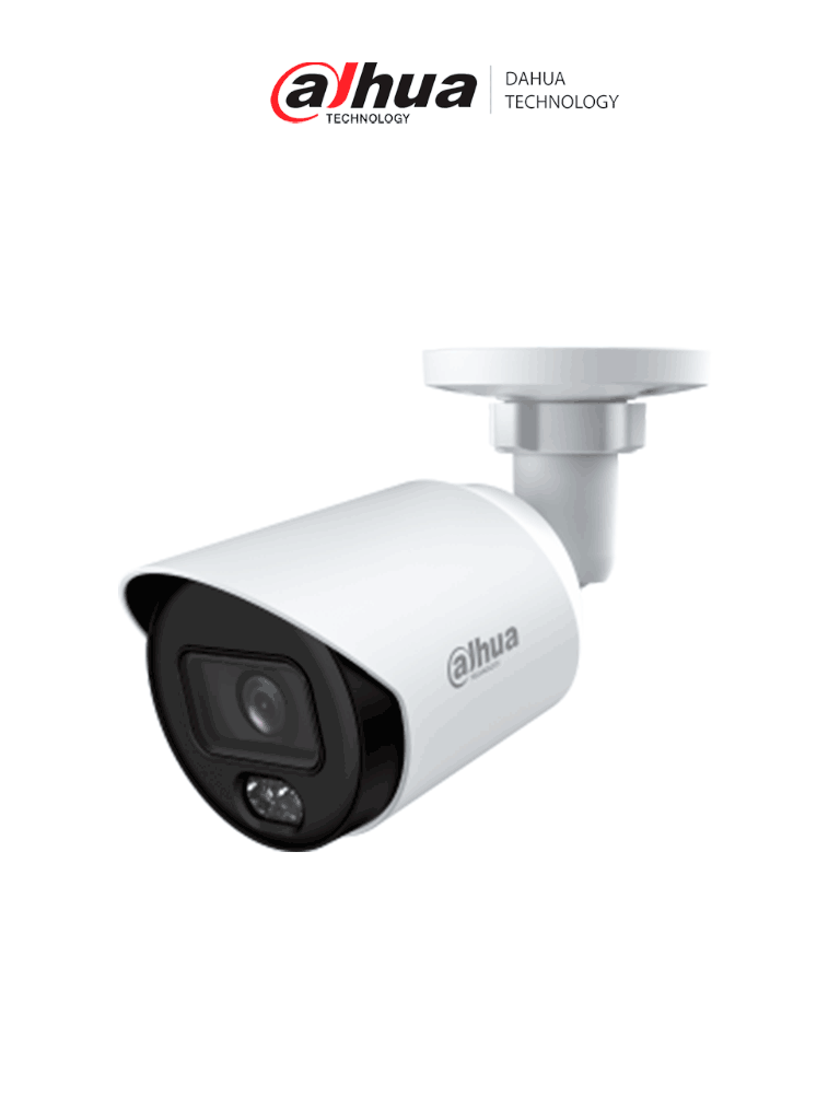 DAHUA DH-HAC-HFW1509TN-A-LED-S3 – Cámara Bullet Full Color de 5 Megapixeles/ Lente de 3.6 mm/ Micrófono Integrado/ Leds para 20 Metros/ Metalica/ WDR de 120 dB/ IP67/