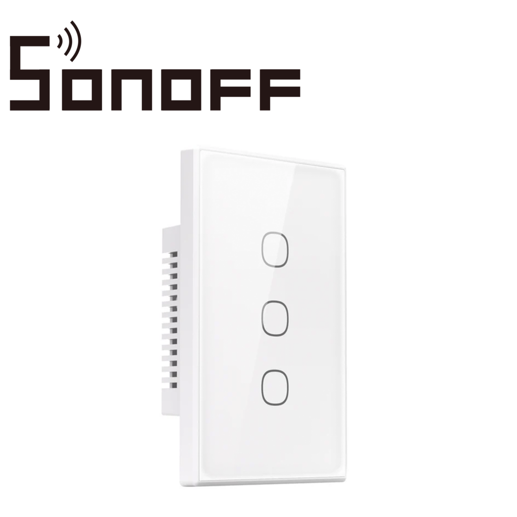 APAGADOR DE PARED TOUCH TX GEN2 SONOFF T6-3C-120M / 3CH ON/OFF INALAMBRICO / WIFI 2.4GHZ / COLOR BLANCO / MATTER COMPATIBLE APPLE HOME/ALEXA/GOOGLE HOME/SMARTTHINGS/IFTTT / APP IOS Y ANDROID / HASTA 10AMP POR CANAL