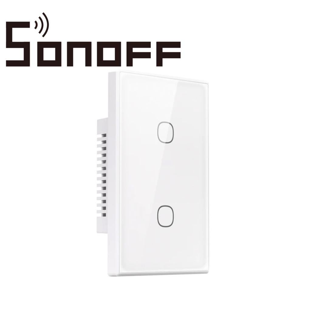 APAGADOR DE PARED TOUCH TX GEN2 SONOFF T6-2C-120M / 2CH ON/OFF INALAMBRICO / WIFI 2.4GHZ / COLOR BLANCO / MATTER COMPATIBLE APPLE HOME/ALEXA/GOOGLE HOME/SMARTTHINGS/IFTTT / APP IOS Y ANDROID / HASTA 10AMP POR CANAL