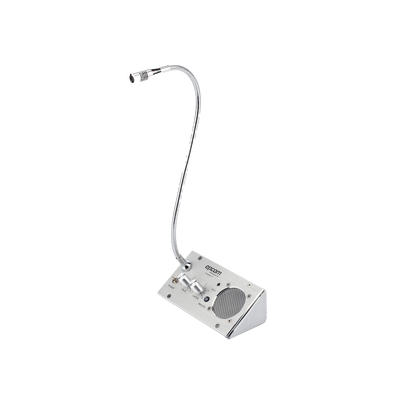 Sistema de Intercomunicación | Ideal para Ventanillas | Audio de voz de dos vías | 12V/1A 2W | Micrófono Interior + Micrófono Exteriory